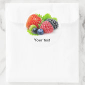 Sticker Rond Fruits frais (Sac)