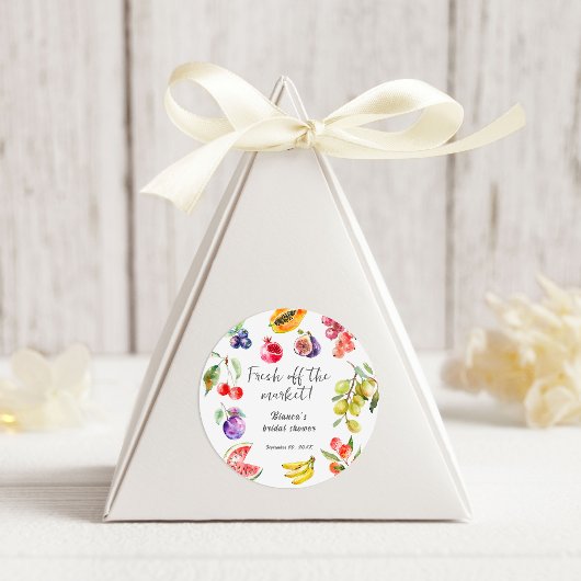 Sticker Rond Fruits Frais du Marché Salle de Fête de Mariage de