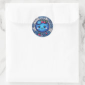Sticker Rond Fruits mignons Blueberry délice (Sac)