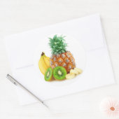 Sticker Rond Fruits tropicaux (Enveloppe)