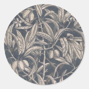 Sticker Rond Fruits vintages et fleurs I