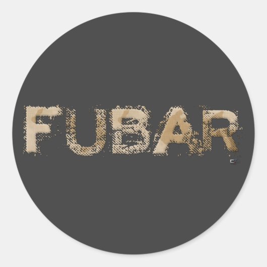 STICKER ROND FUBAR (Devant)