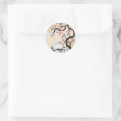 Sticker Rond Fuji et Sakura (Sac)