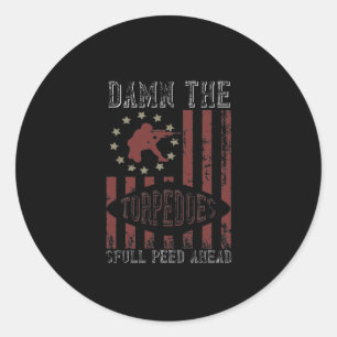 Sticker Rond Full Speed Ahead 2
