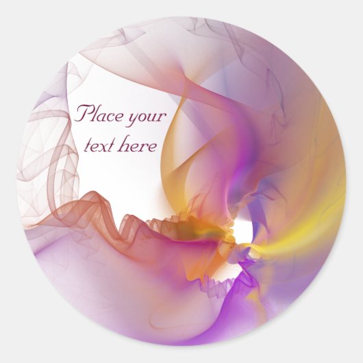 Sticker Rond Fumée légère (Devant)