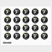 Sticker Rond Fumer Techno Nun Religion Électronique Basse Musiq (Feuille)