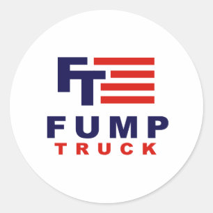 Sticker Rond FUMP TRUCK - Anti-Trump -