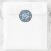 Sticker Rond Fun and Fancy Snowflake (Sac)