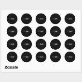 Sticker Rond Fun Basketball Freak (Feuille)