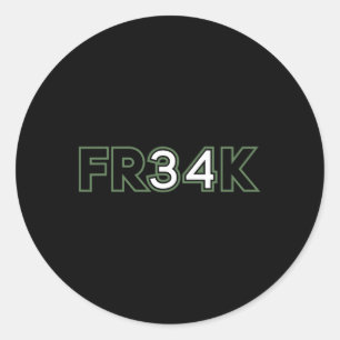 Sticker Rond Fun Basketball Freak