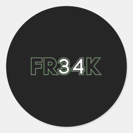 Sticker Rond Fun Basketball Freak (Devant)