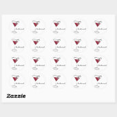 Sticker Rond Fun Bridesmaid Faveurs (Feuille)