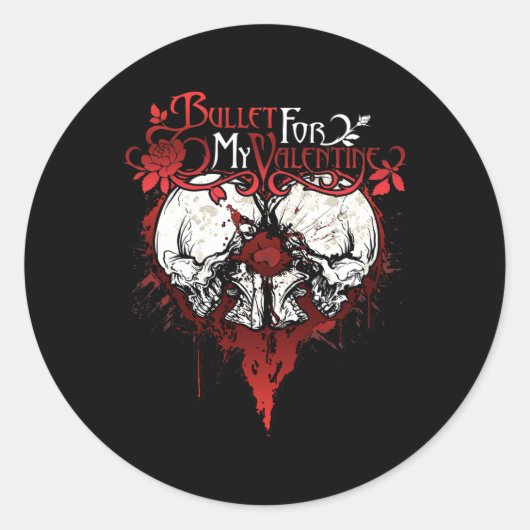 Sticker Rond Fun Bullet My For Valentine - Splated Logo Cadeau (Devant)