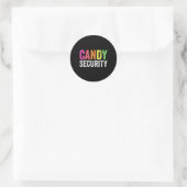 Sticker Rond Fun Candy Sécurité Costume d'Halloween (Sac)