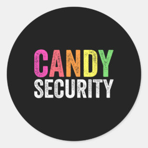 Sticker Rond Fun Candy Sécurité Costume d'Halloween