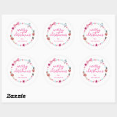 Sticker Rond Fun Coloré Nutcracker Noël (Feuille)
