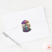 Sticker Rond Fun Florescent Fungi (Enveloppe)