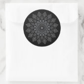 Sticker Rond Fun Fun Floral Dot Mandala Modèle (Sac)