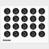 Sticker Rond Fun Group Correspondant Halloween Costume Domino D (Feuille)