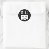 Sticker Rond Fun Hot Taco Sauce Group Costume d'Halloween Mild  (Sac)