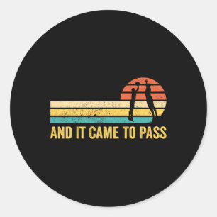 Sticker Rond Fun Mormon Missionnaire LDS Basketball Et Il Est V