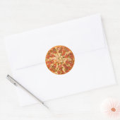Sticker Rond Fun Novelty Cool Food Pizza Theme Kitchen (Enveloppe)