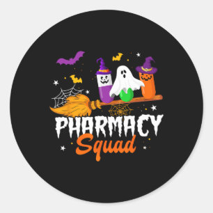 Sticker Rond Fun Pills Pharmad Squad Pharmacist Technicien Hal