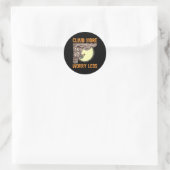 Sticker Rond Fun Rock Escalade Grimper Plus Inquiète Moins Soul (Sac)