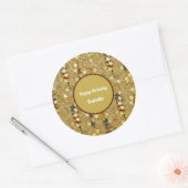 Sticker Rond Fun Sparkle Glitzy Birthday (Enveloppe)