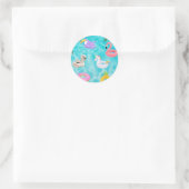 Sticker Rond Fun Summer Pool Party (Sac)
