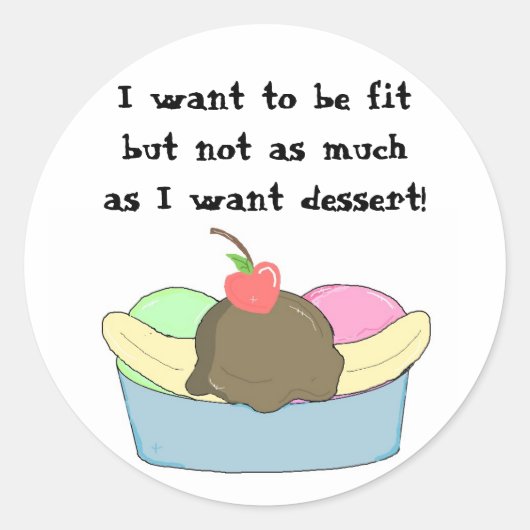 Sticker Rond Fun Sundae (Devant)