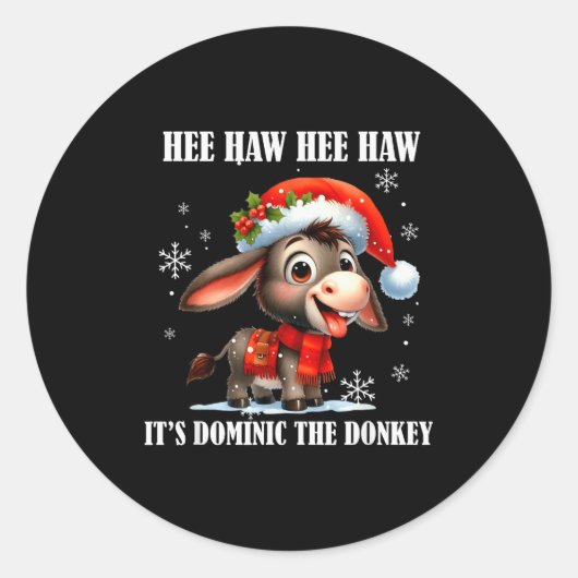 Sticker Rond Fun Ugly Christmas Traditions Celebration Funny Ch (Devant)