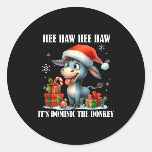 Sticker Rond Fun Ugly Christmas Traditions Celebration Funny Ch (Devant)