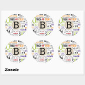 Sticker Rond Fun Whimsical Rustique Halloween Kraft Parti Favor (Feuille)