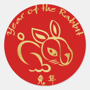 Sticker Rond Fun Year of the Rabbit Kid's Wrist
