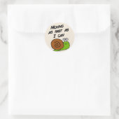 Sticker Rond Fundy pare-chocs Slow Car élève conducteur (Sac)