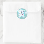 Sticker Rond Funky Dental Hygienist (Sac)