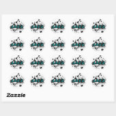 Sticker Rond Funky Jazz (Feuille)