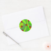 Sticker Rond Funky Ladybugs (Enveloppe)