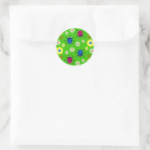 Sticker Rond Funky Ladybugs (Sac)