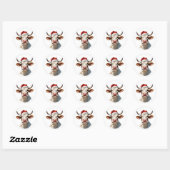 Sticker Rond funny (Feuille)