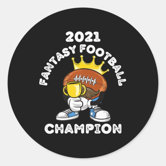 STICKER ROND FUNNY 2021 IMAGINAIRE CHAMPION IMAGINAIRE LEAGU (Devant)