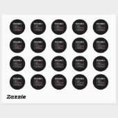 Sticker Rond Funny 2026 Goals Hilarious New Year Sarcastic (Feuille)