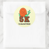 Sticker Rond Funny 5K (Sac)