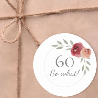 Funny 60 Alors quelle aquarelle 60e anniversaire F