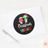 Sticker Rond Funny 67 Six Seven Brianrot Christmas Squad (Enveloppe)