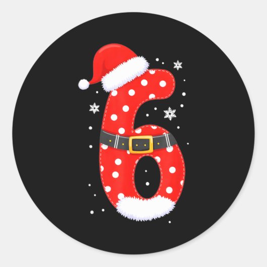 Sticker Rond Funny 67 Six Seven Meme Couple Matching Christmas (Devant)