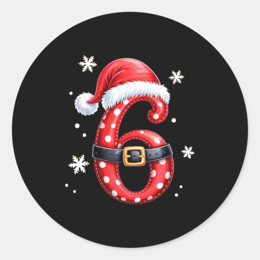 Sticker Rond Funny 67 Six Seven Meme Couple Matching Christmas (Devant)