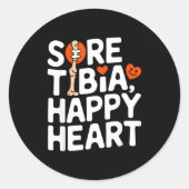 Sticker Rond Funny Anatomy Going Tibia Okay Broken Leg Gift For (Devant)