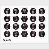 Sticker Rond Funny Bachelor Master Doctorat Diplôme Dr Phd (Feuille)